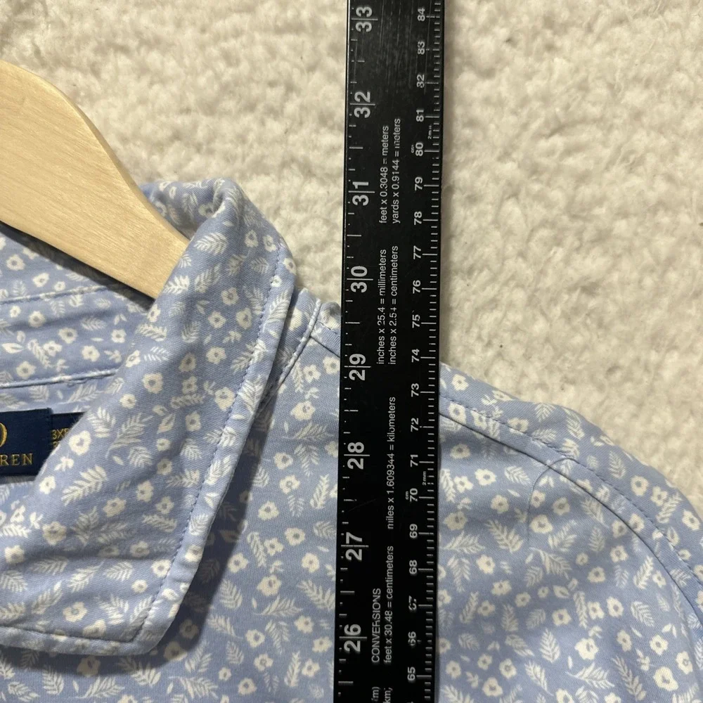 Ralph Lauren Polo Golf Shirt Size 3XB Floral Classic Men's Old Money Design‎